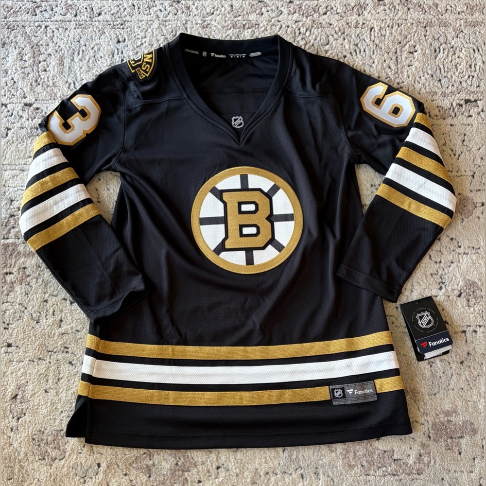 Fanatics Authentic Boston Bruins 100th Anniversary Marchand #63 Jersey Womens M - Picture 2 of 6